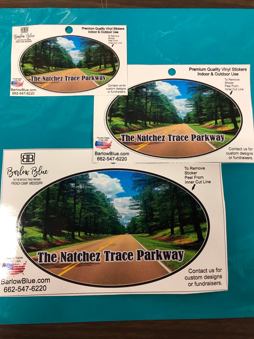 The Natchez Trace Parkway Road Decal