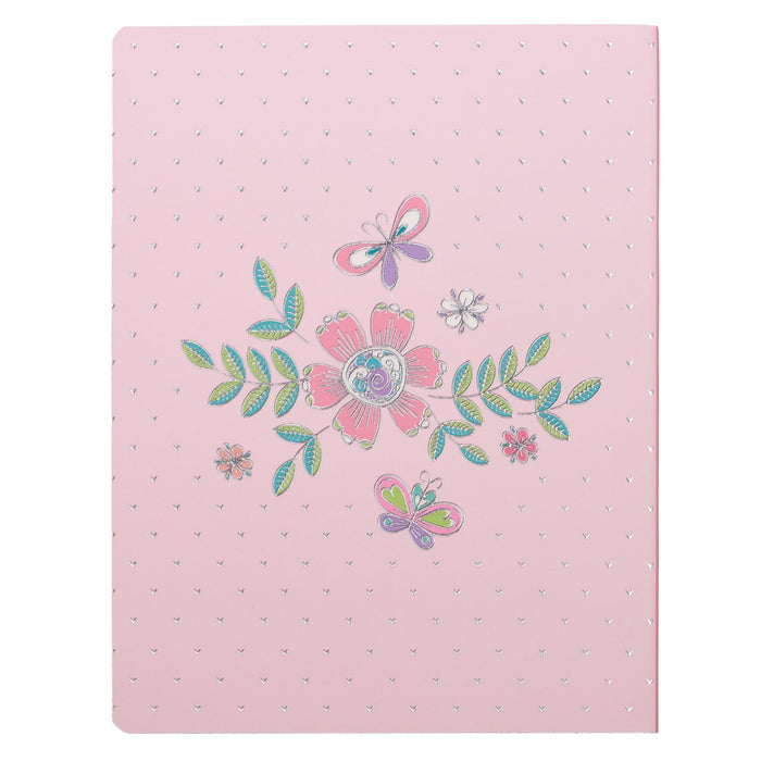 Pink Floral Heart Flexcover My Creative Bible for Girls - ESV Journaling Bible