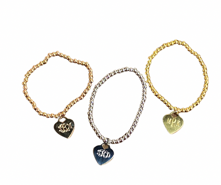 Heart Charm Bracelet - 3 Colors! — Barlow Blue