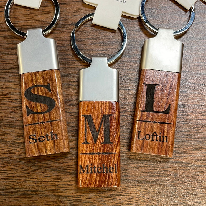 Personalized Wood Key Chain. Can say anything you want!