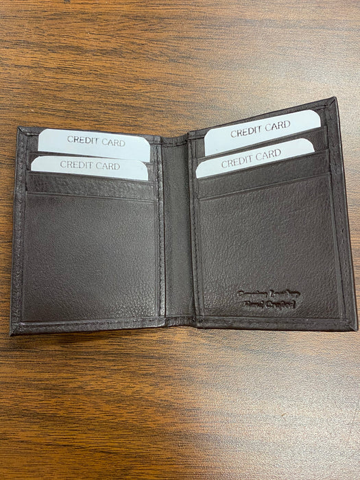 Leather Front Pocket Bi-Fold Men’s Wallet with Money Clip.  Can Be Personalized.