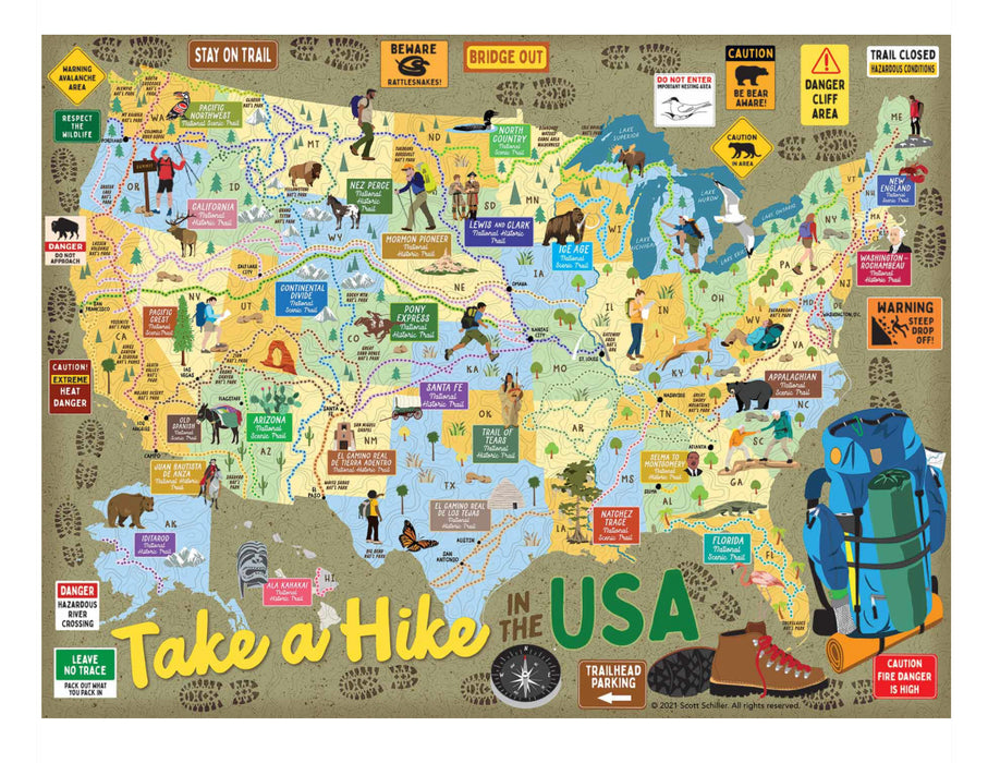 Take a Hike! USA Jigsaw Puzzle (500pcs)