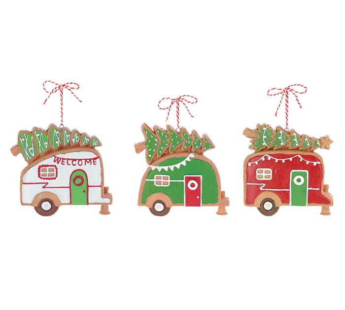 Gingerbread Camper Ornament