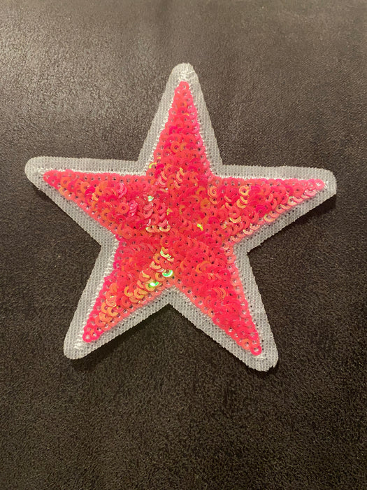 Sequin Star Iron On Patches