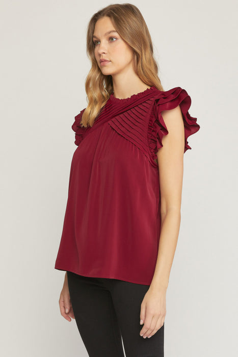 McKenzie Top - Burgundy Small ONLY!