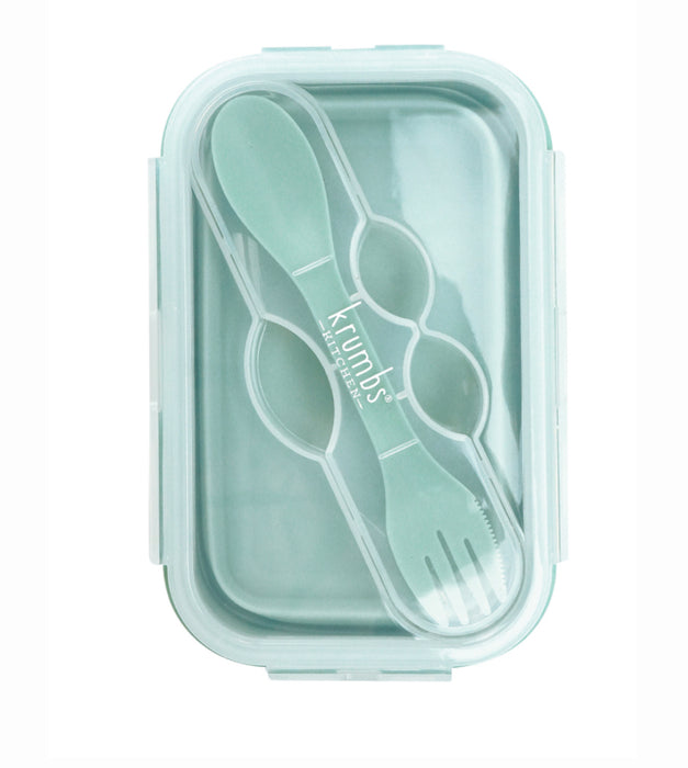 Silicone Lunch Container & Utensil