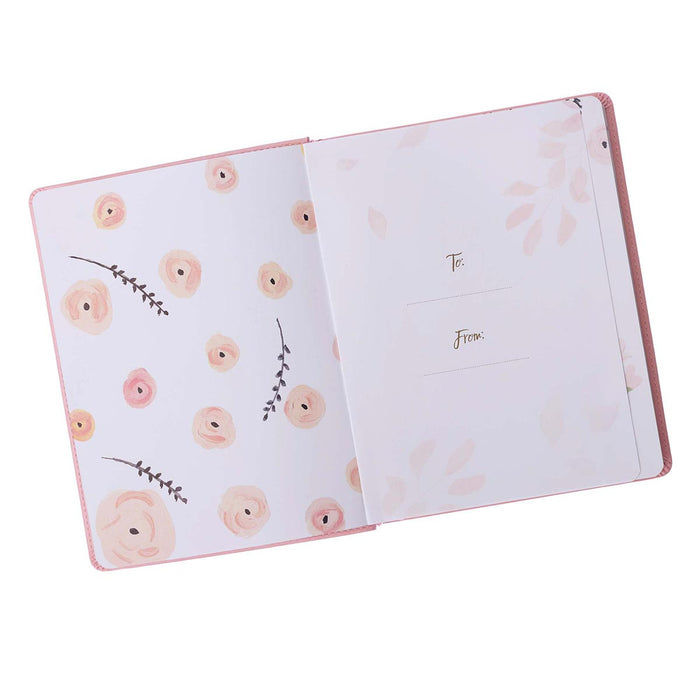 Find Rest Pink Faux Leather Devotional