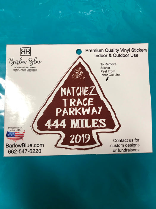 Natchez Trace Parkway 444 Miles Decal (Year can be whatever you want it to be)