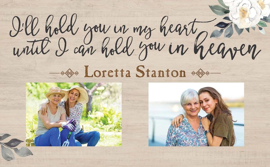 Personalizable Bereavement Picture Frame