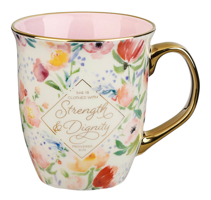 Strength & Dignity Floral Mug