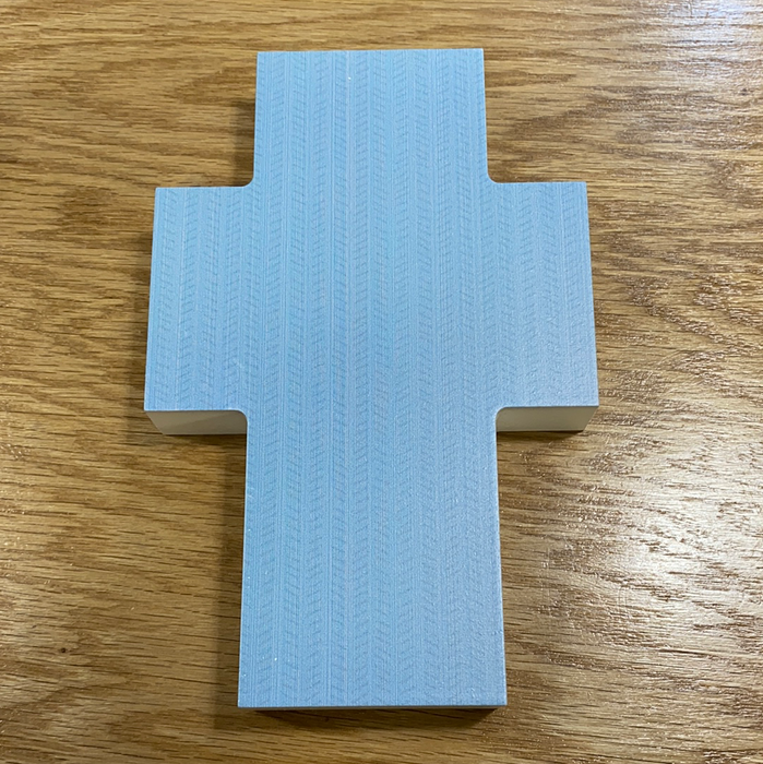 5x8 Cross.  Can be personalized to say whatever you want.
