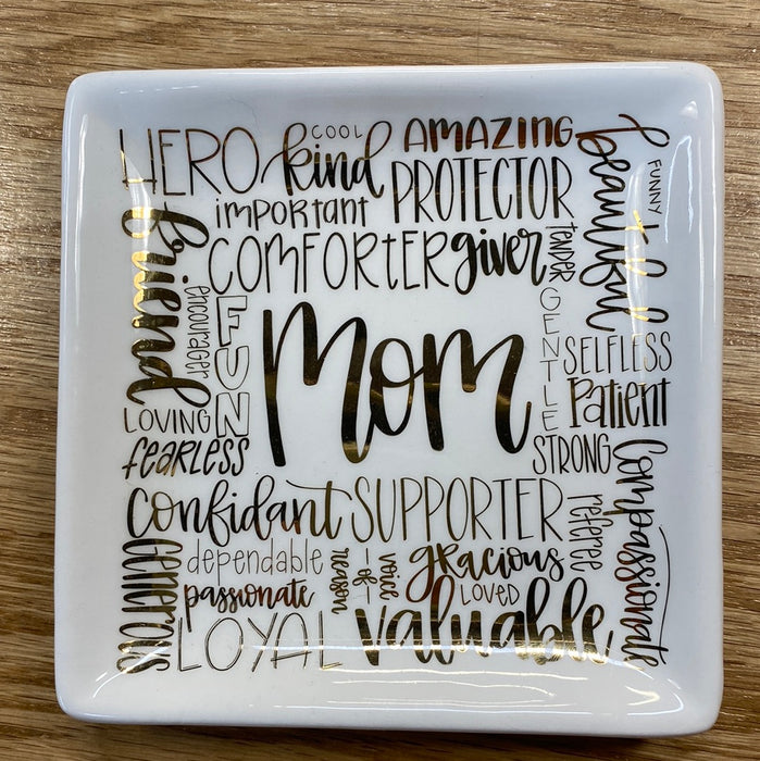 Words about Mom Trinket Tray
