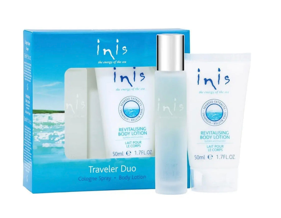 Inis Traveler Duo.  Inis Cologne & Inis Lotion.