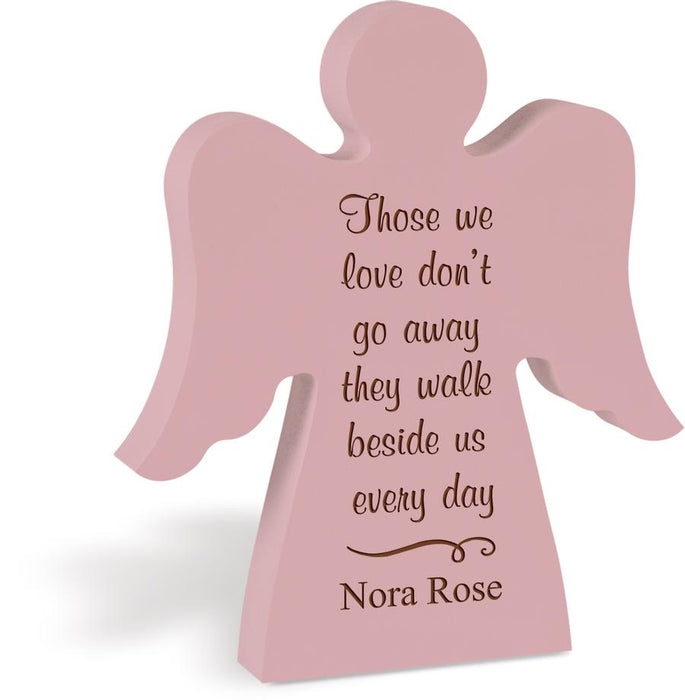Wooden Angel. Comes Blank.  Can be personalized to say whatever you want.