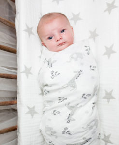 Lulujo Cotton Muslin Swaddle Baby Blanket